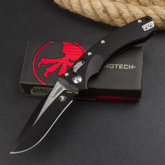 Microtech Amphibian RAM-LOK Manual Folding Knife 3.62" M390MK Plain Blade, G10 Handles