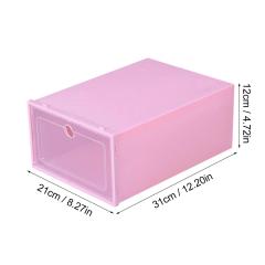 Foldable Clear Storage Drawers Storage Box Plastic Stackable Shoe Organizer Home Storage Organizer Housewear & Furnishings