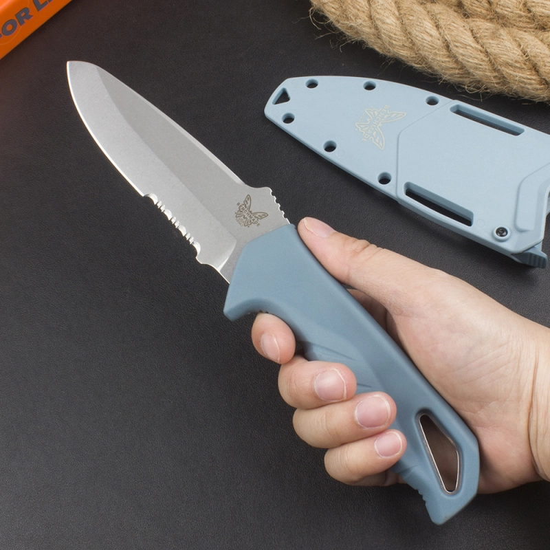 Benchmade Water Fixed Blade Dive Knife 4.32" CPMMagnaCut Stonewashed