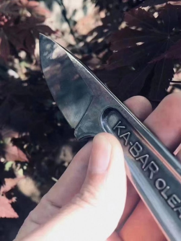 KA-BAR 1119 Forged Wrench Knife Fixed 3.15" 425 Steel Blade, Satin, One-Piece Construction, Hard Plastic Sheath