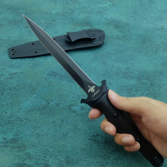 Extrema Ratio Suppressor Dagger 6.89" Black N690 Double Edge Blade, G10 Handles