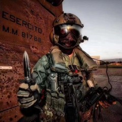 Extrema Ratio R.e.o.s Tactical Fixed Blade Knife 5.51" N690 Black Blade, Forprene Handles