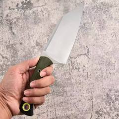 Benchmade Station Knife Fixed Blade 5.82" CPM-154 Black Clip Point Blade, OD G10 Handles with G10 Bolsters, Plastic Sheath - 4010BK-01