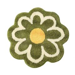 Carpet 40x40cm Toilet Rug Housewear Furnishings Cute Simple Unique Flowers Washable Multicolor Creative Bath Mat 241017