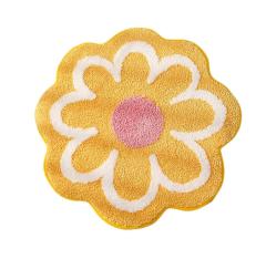 Carpet 40x40cm Toilet Rug Housewear Furnishings Cute Simple Unique Flowers Washable Multicolor Creative Bath Mat 241017
