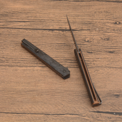 CRKT 7096YGK Richard Rogers CEO Folding Knife 3.15" D2 Black Stonewashed Plain Blade, Carbon Fiber Handles