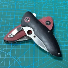 Spyderco Military Folding Knife 3.35" S30V Satin Plain Blade, Black G10 Handles, Liner Lock - C187GP