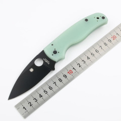 Spyderco Shaman Folding Knife 3.46" S30V Stonewashed Plain Blade, Matte G10 Handles, Compression Lock - C229GP