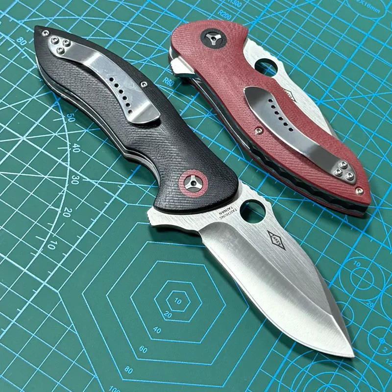 Spyderco Military Folding Knife 3.35" S30V Satin Plain Blade, Black G10 Handles, Liner Lock - C187GP