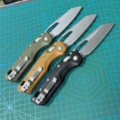 Microtech MSI RAM-LOK Manual Folding Knife 3.42" M390MK Plain Blade, G10 Handles, AXIS Lock