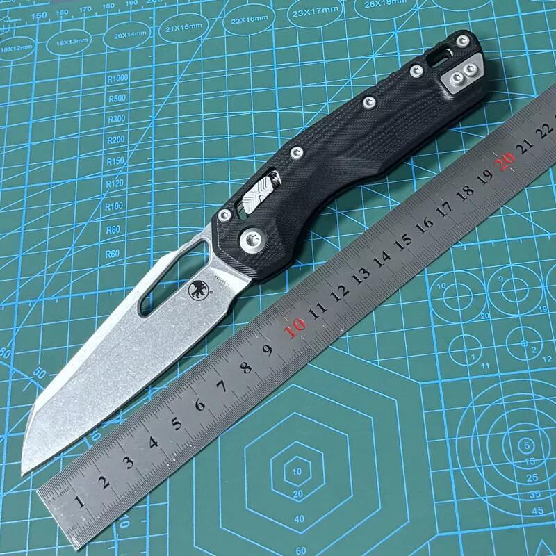 Microtech MSI RAM-LOK Manual Folding Knife 3.42" M390MK Plain Blade, G10 Handles, AXIS Lock