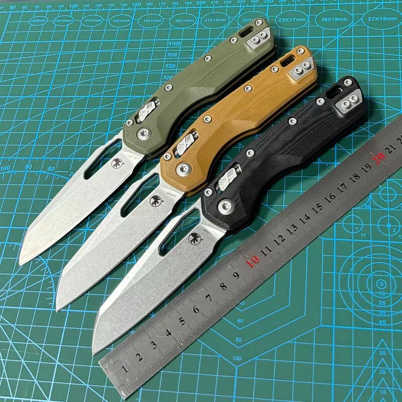 Microtech MSI RAM-LOK Manual Folding Knife 3.42" M390MK Plain Blade, G10 Handles, AXIS Lock