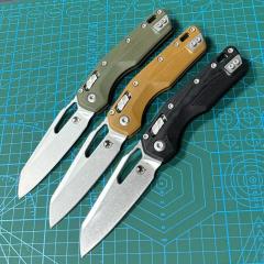 Microtech MSI RAM-LOK Manual Folding Knife 3.42" M390MK Plain Blade, G10 Handles, AXIS Lock