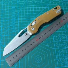 Microtech MSI RAM-LOK Manual Folding Knife 3.42" M390MK Plain Blade, G10 Handles, AXIS Lock