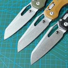 Microtech MSI RAM-LOK Manual Folding Knife 3.42" M390MK Plain Blade, G10 Handles, AXIS Lock