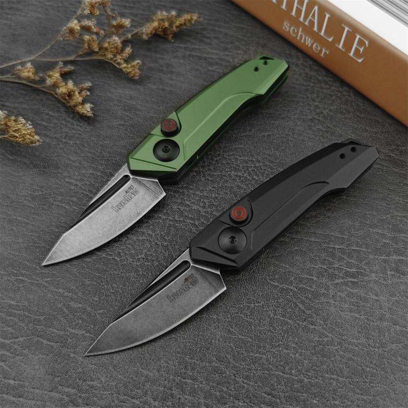 Kershaw 7250 Launch 9 AUTO Folding Knife 1.8" Working Finish CPM-154 Drop Point Blade, Black Anodized Aluminum Handles