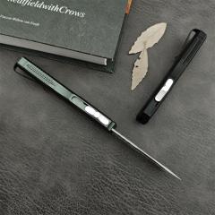 Kershaw 9000TDAM Matt Diskin Livewire OTF AUTO Knife 3.3" CPM-MagnaCut Tanto Blade, Black Aluminum Handles