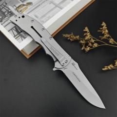 Kershaw 3655BW Folding Knife 3.35" Working Finish 8Cr13mov Drop Point Blade, Aluminum Handles