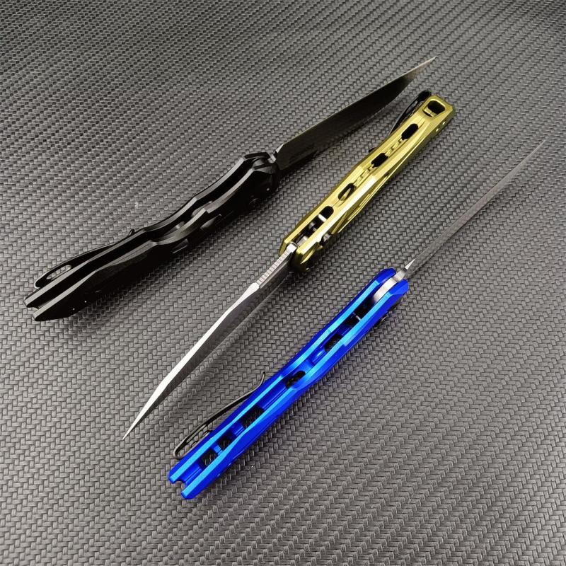 Kershaw 7650 Launch 13 AUTO Folding Knife 3.5" Two-Tone CPM-154 Wharncliffe Blade, Anodized Aluminum Handles