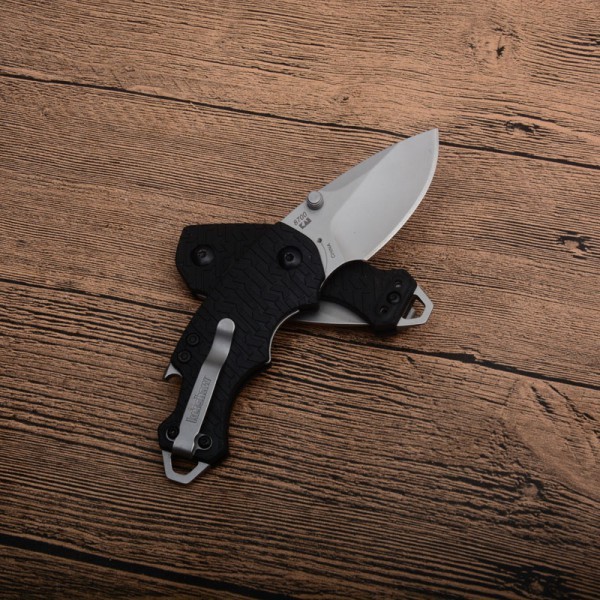 Kershaw 3800 Shuffle II Multi- Function Folding Knife 2.25" Blackwash 8Cr14mov Plain Blade, Glass-Filled Nylon Handles