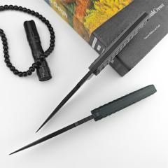 Pro-Tech Rockeye PR-2 Fixed Blade Knife 3.82" D2 DLC Plain Blade, G10 Handles