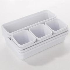 Household item drawer plastic storage box partition art combination eight piece cosmetic storage desktop organization