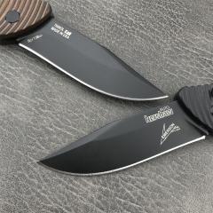 Kershaw 7600 Auto Folding Knife 3.35" Working Finish 8Cr13mov Drop Point Blade, G10 Handles