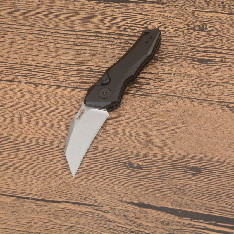 Kershaw 7350 Launch 10 AUTO Folding Knife 1.9" Stonewashed CPM-154 Hawkbill Blade, Dark Gray Anodized Aluminum Handles