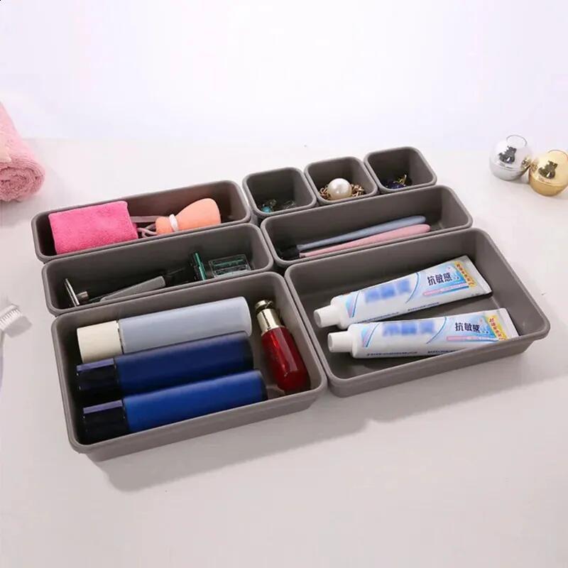 Household item drawer plastic storage box partition art combination eight piece cosmetic storage desktop organization