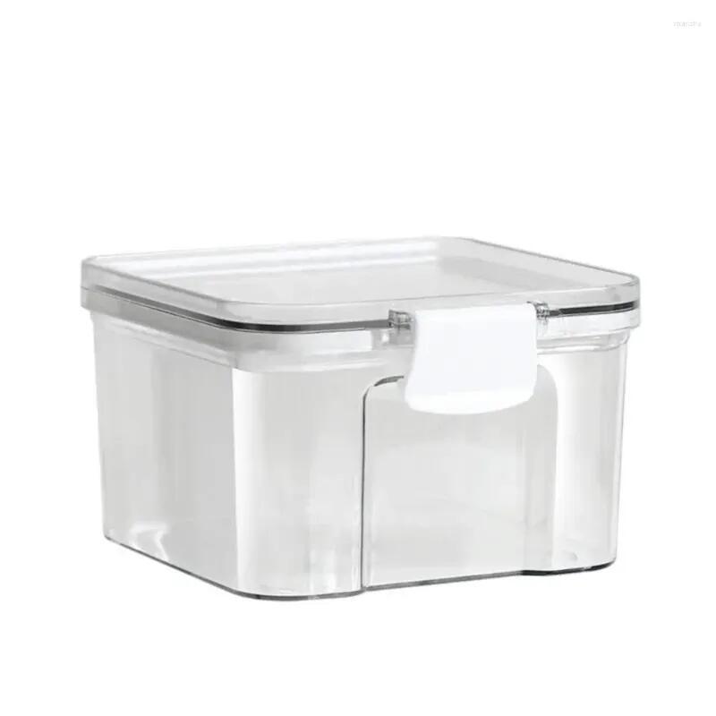 Storage Bottles Sealed Plastic Food Box Cereal Candy Dried Jars With Lid Fridge StorageTank Containers Household Items Kitchen Organizer