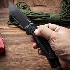 Kershaw 7105BLK Auto Folding Knife 3.35" Working Finish 8Cr13mov Drop Point Blade, Aluminum alloy Handles