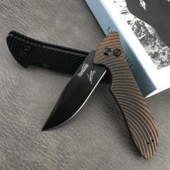 Kershaw 7600 Auto Folding Knife 3.35" Working Finish 8Cr13mov Drop Point Blade, G10 Handles