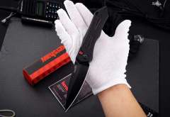 Kershaw 7800BLK Launch 6 AUTO Folding Knife 3.75" CPM-154 Black DLC Blade, Aluminum Handles