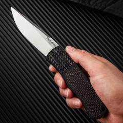 Pro-Tech Magic AUTO Folding Knife 3.07" 154CM DLC Plain Blade, Black Aluminum+Carbon Fiber Handles