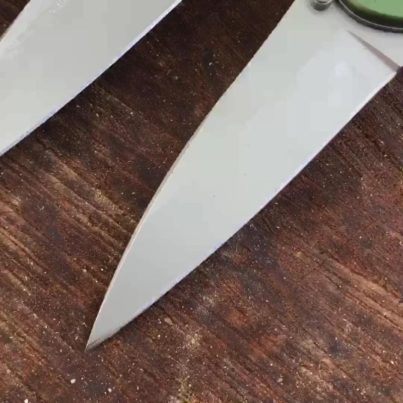 Kershaw 1660OL Ken Onion Leek Assisted Flipper Knife 3" Bead Blast Plain Blade, OD Aluminum Handles