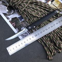 CRKT 7096 Rogers CEO Gentleman's Folding Knife 3.15" 8Cr13 Satin Plain Blade, Black GRN Handles