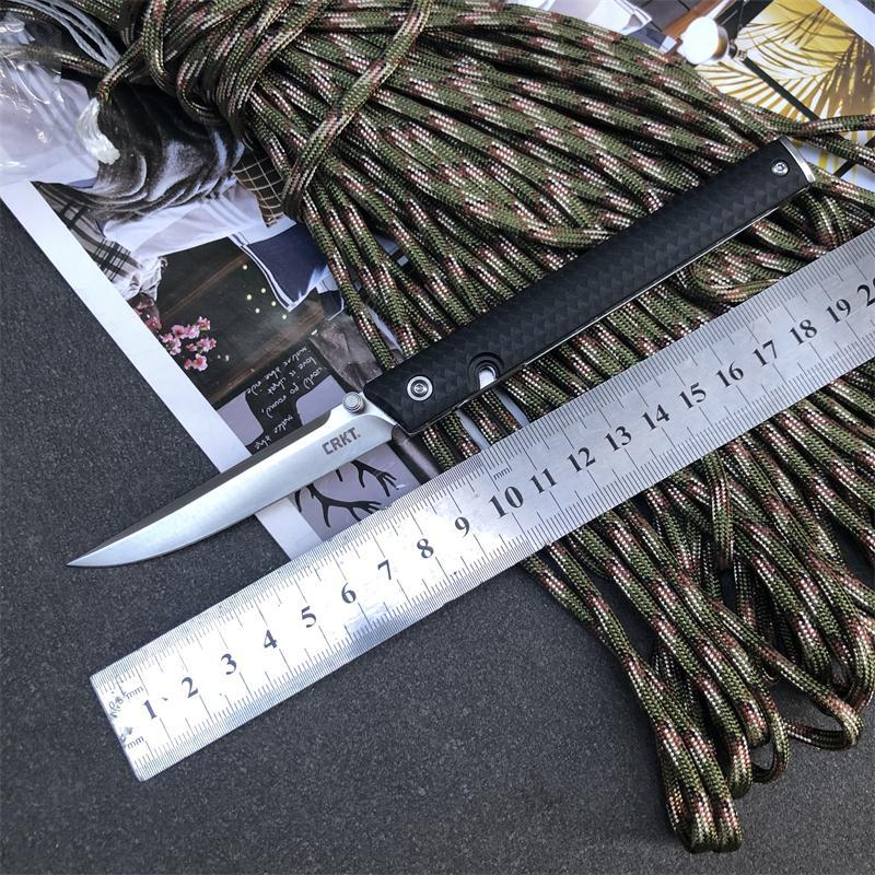 CRKT 7096 Rogers CEO Gentleman's Folding Knife 3.15" 8Cr13 Satin Plain Blade, Black GRN Handles