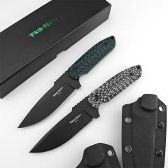 Pro-Tech Rockeye PR-2 Fixed Blade Knife 3.82" D2 DLC Plain Blade, G10 Handles