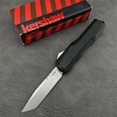 Kershaw 9000TDAM Matt Diskin Livewire OTF AUTO Knife 3.3" CPM-MagnaCut Tanto Blade, Black Aluminum Handles