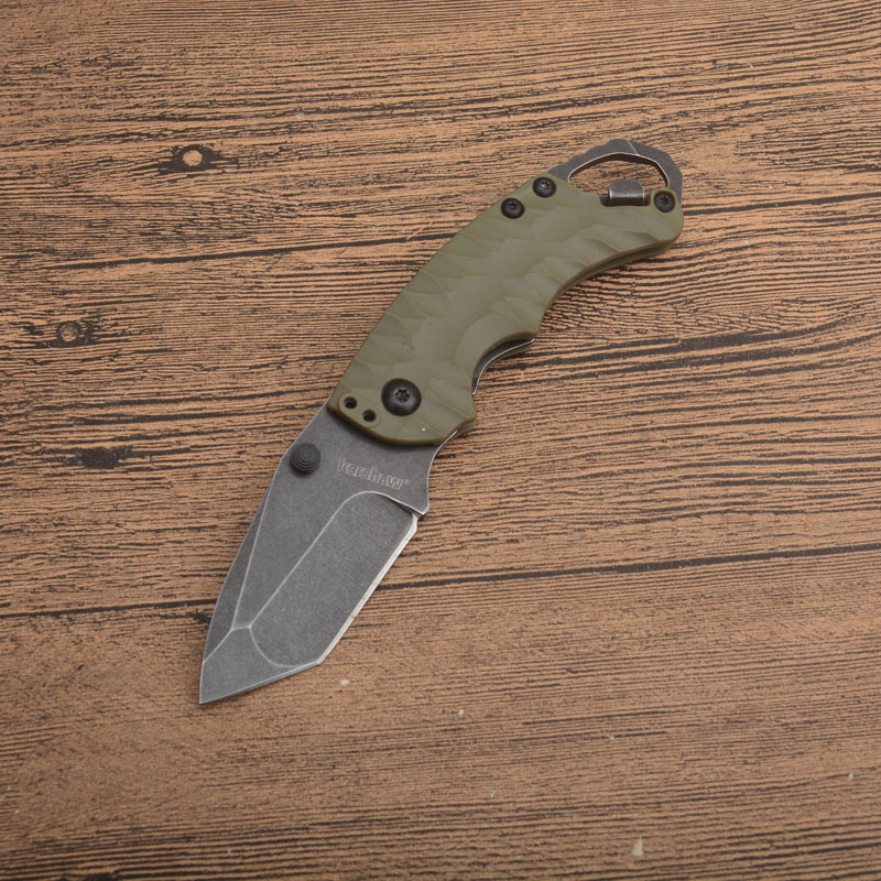 Kershaw 8750BLKBW Shuffle II Multi- Function Folding Knife 2.25" Blackwash Plain Blade, Glass-Filled Nylon Handles