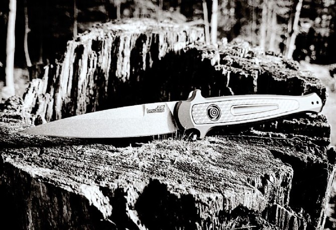 Kershaw 7150 Launch 8 AUTO Folding Knife 3.5" Stonewashed CPM-154 Spear Point Blade, Anodized Aluminum Handles w/ Carbon Fiber Inlay