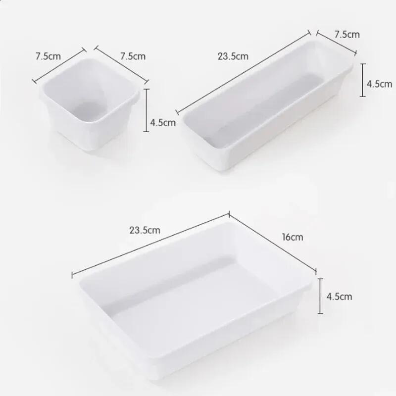 Household item drawer plastic storage box partition art combination eight piece cosmetic storage desktop organization