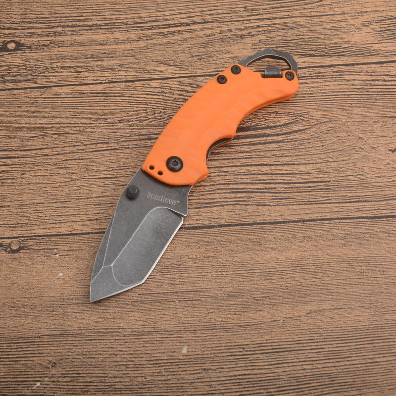 Kershaw 8750BLKBW Shuffle II Multi- Function Folding Knife 2.25" Blackwash Plain Blade, Glass-Filled Nylon Handles