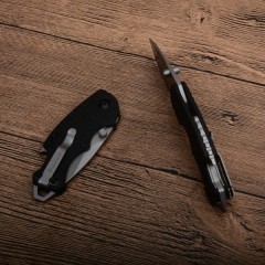 Kershaw 3800 Shuffle II Multi- Function Folding Knife 2.25" Blackwash 8Cr14mov Plain Blade, Glass-Filled Nylon Handles