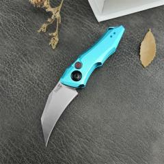 Kershaw 7350 Launch 10 AUTO Folding Knife 1.9" Stonewashed CPM-154 Hawkbill Blade, Dark Gray Anodized Aluminum Handles