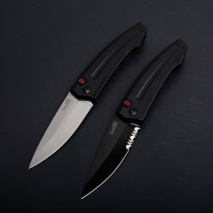 Kershaw 7200 Auto Folding Knife 2.68" Working Finish 8Cr13mov Drop Point Blade, Aluminum Handles