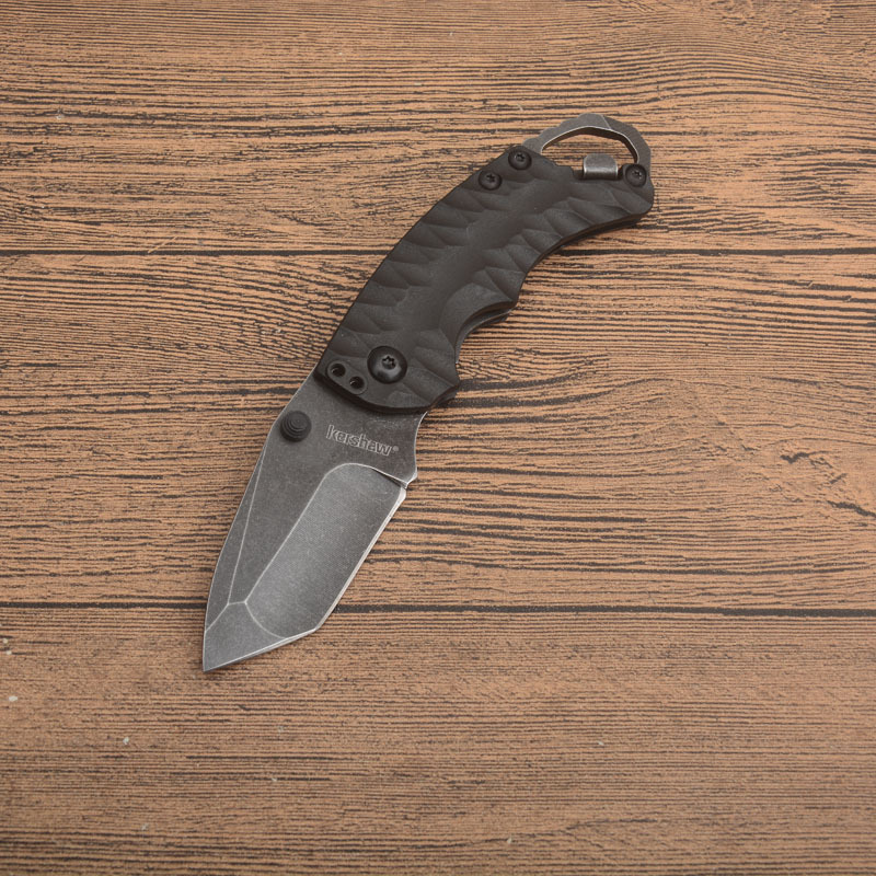 Kershaw 8750BLKBW Shuffle II Multi- Function Folding Knife 2.25" Blackwash Plain Blade, Glass-Filled Nylon Handles