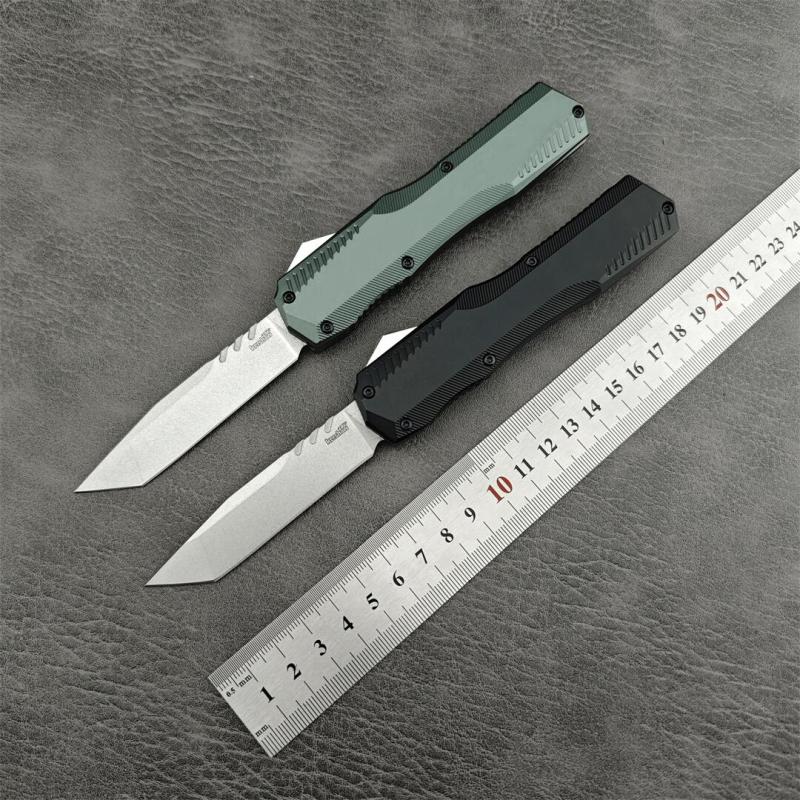 Kershaw 9000TDAM Matt Diskin Livewire OTF AUTO Knife 3.3" CPM-MagnaCut Tanto Blade, Black Aluminum Handles