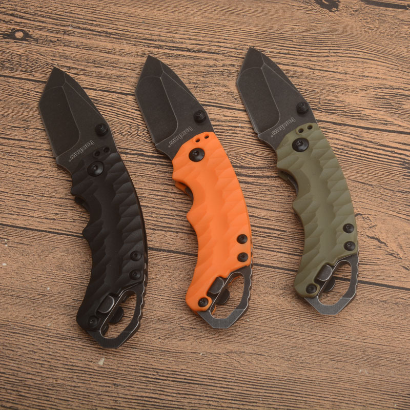 Kershaw 8750BLKBW Shuffle II Multi- Function Folding Knife 2.25" Blackwash Plain Blade, Glass-Filled Nylon Handles