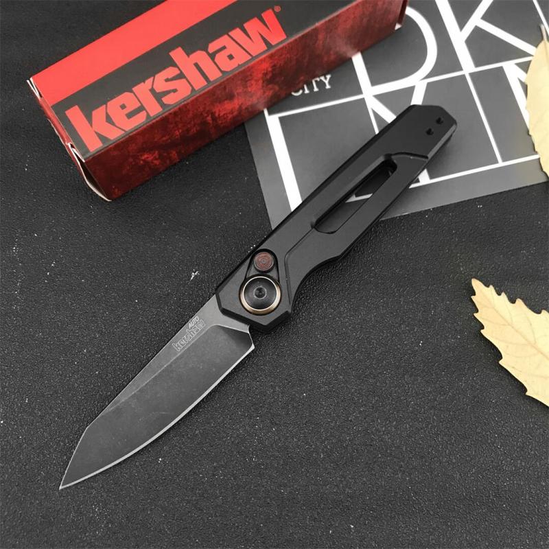 Kershaw 7550 Launch 11 AUTO Folding Knife 2.75" CPM-154 Reverse Tanto Blade, Black Aluminum Handles